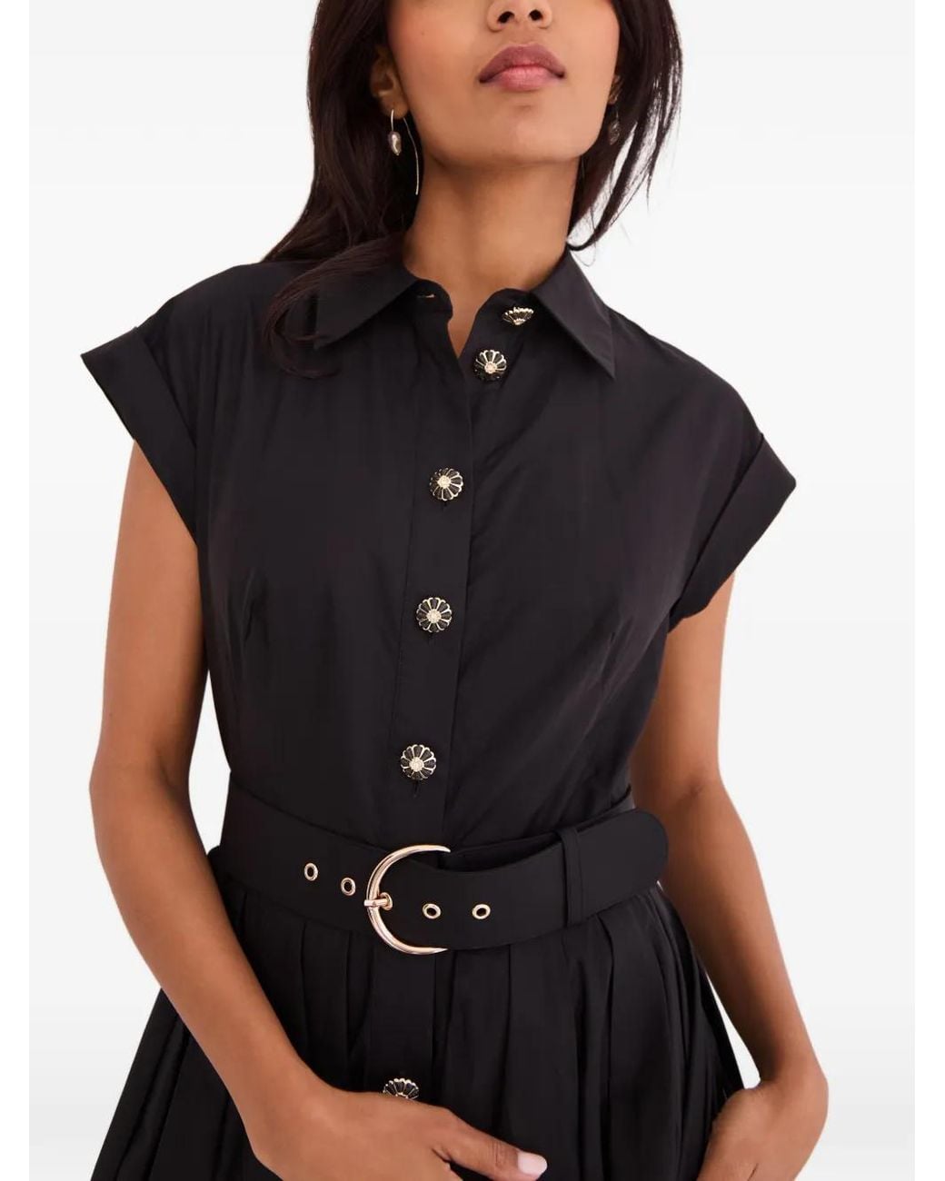 Cara Cara Blue Octavia Belted Midi Dress