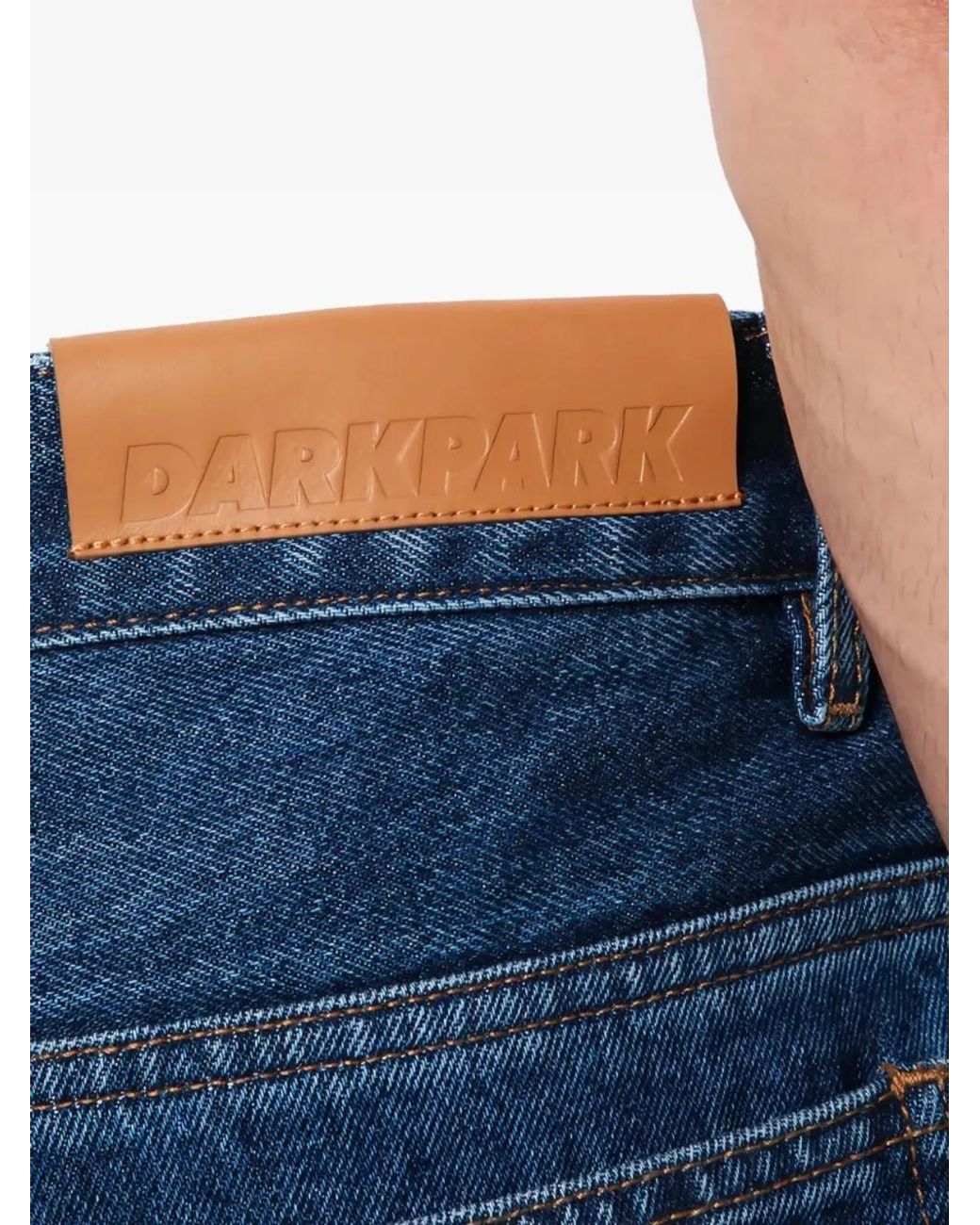 DARKPARK Blue Cross-Waist Jeans for men