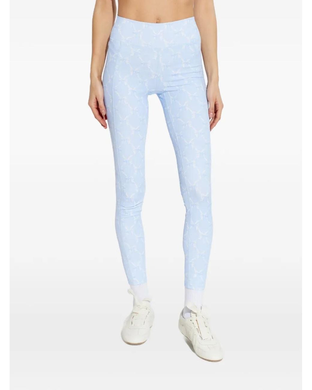 LoveShackFancy Blue Bow Pattern Legging