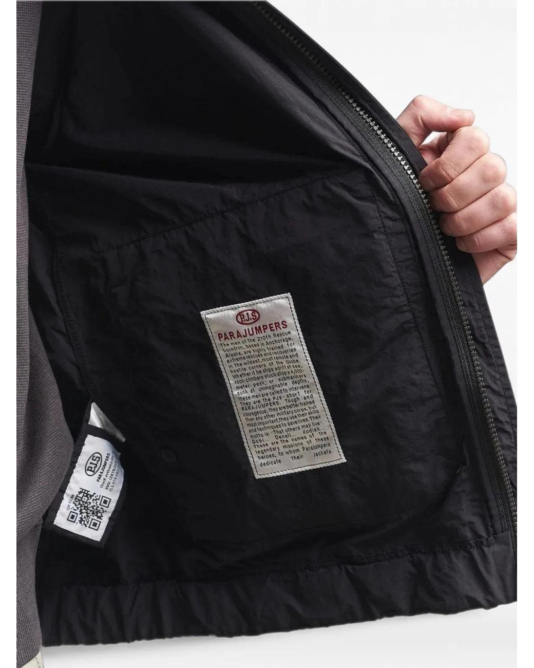 Parajumpers Black Rube Hooded Jacket for men