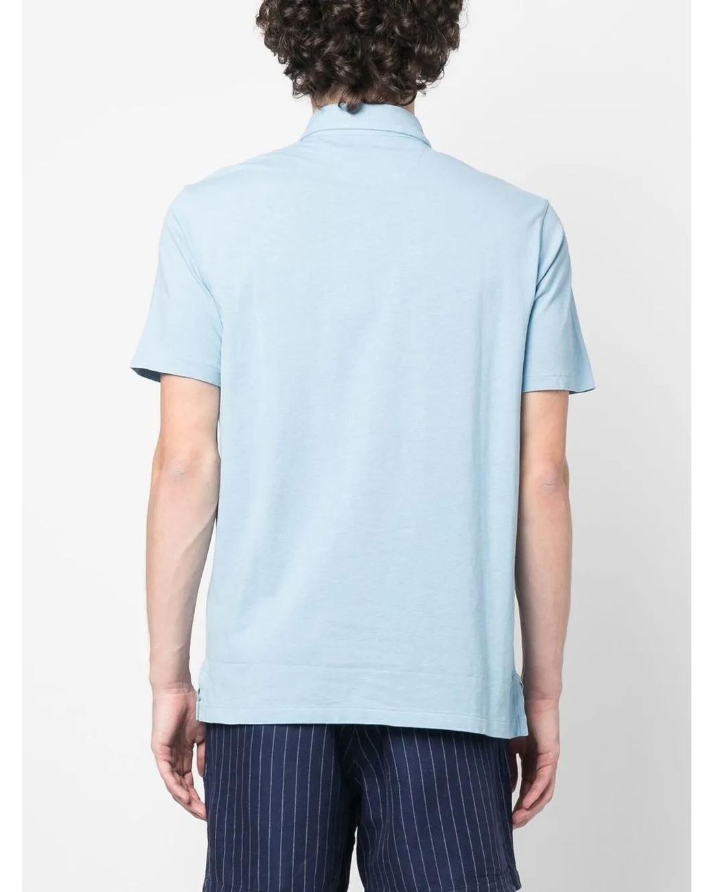 Polo Ralph Lauren Blue Patch-Pocket Polo Shirt for men