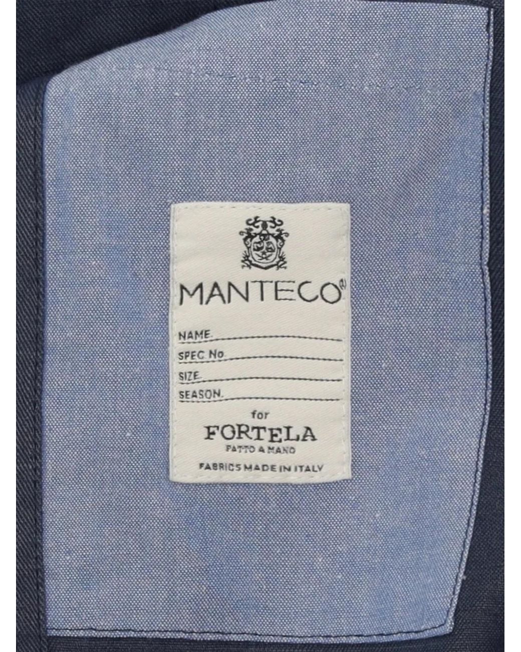 Fortela Blue Boulevard Patch-Pocket Shirt Jacket for men