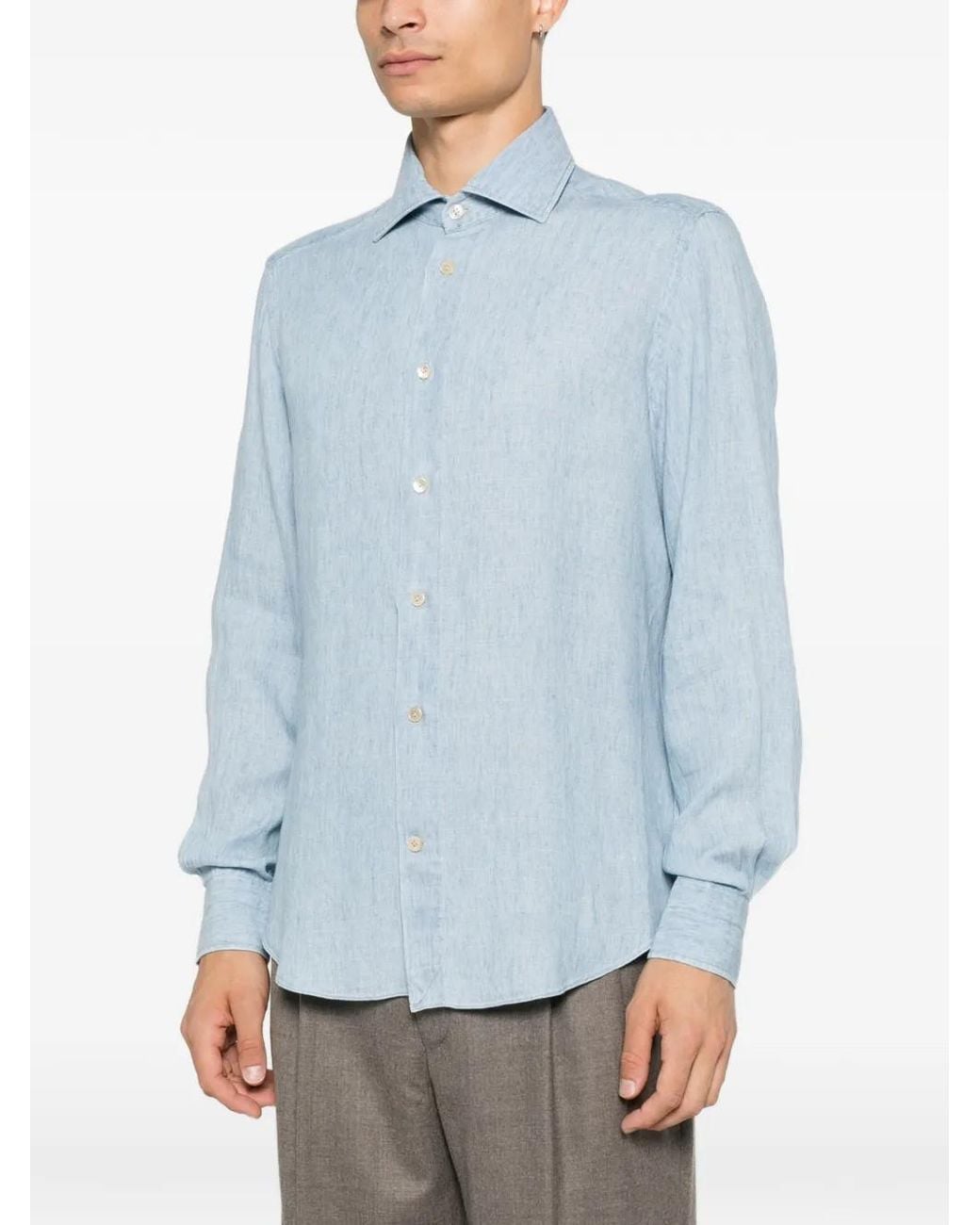Eleventy Blue Dandy Shirt for men