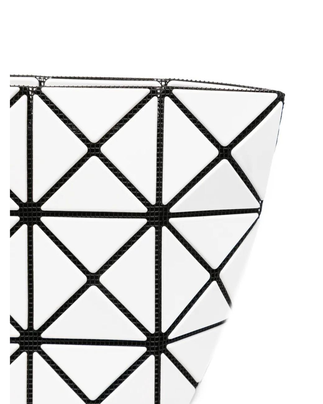 Issey Miyake White Pochette À Design Géométrique