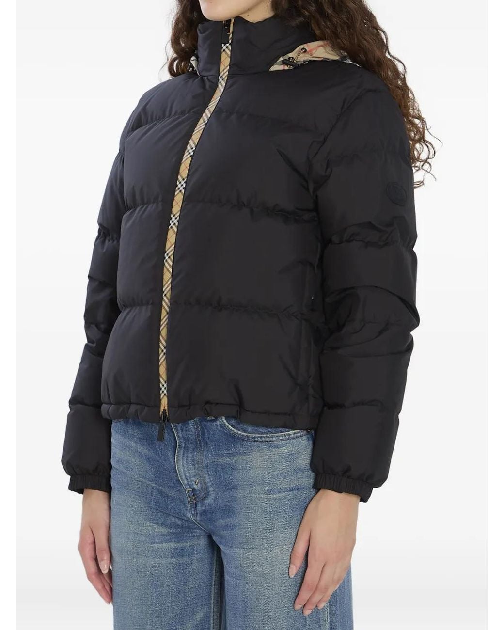 Plumífero Ambleside Con Capucha Oculta Burberry de color Black