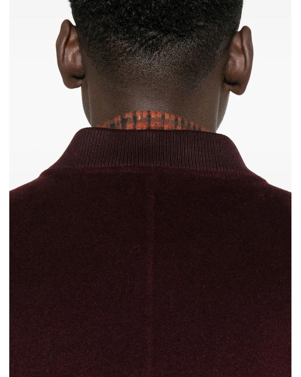 Amaranto Brown Zip-Up Pouch-Pockets Bomber Jacket for men