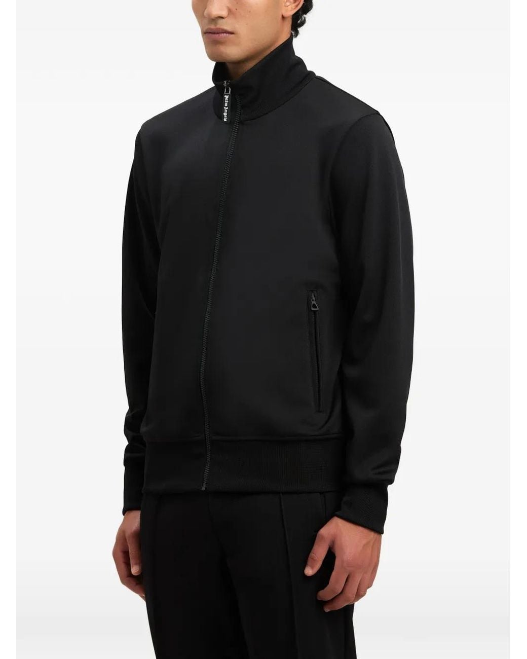 Palm Angels Brown 'Back Curved Logo' Track Jacket for men