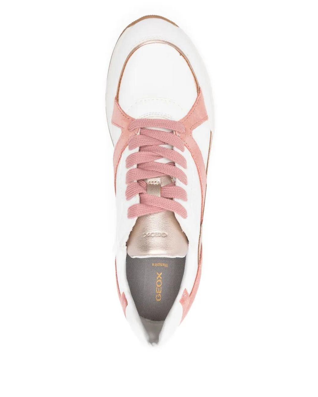 Geox Pink Bulmya Panelled Sneakers