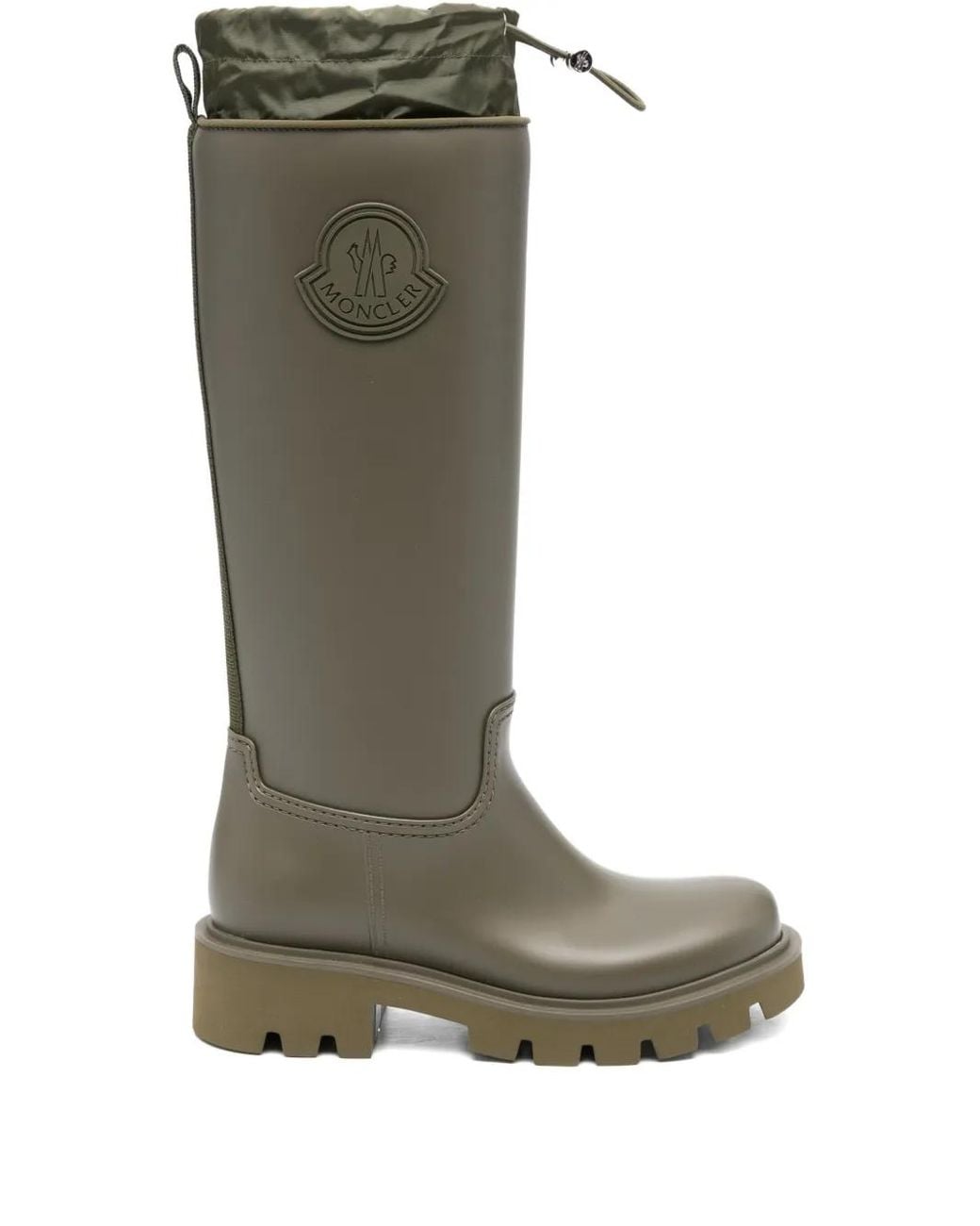 Moncler Green Regenstiefel Mit Lasche
