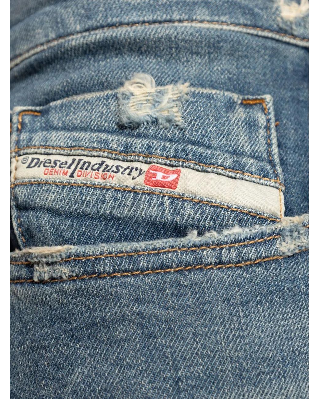 DIESEL Blue 2019 D-Strukt Fade-Effect Slim-Fit Jeans for men