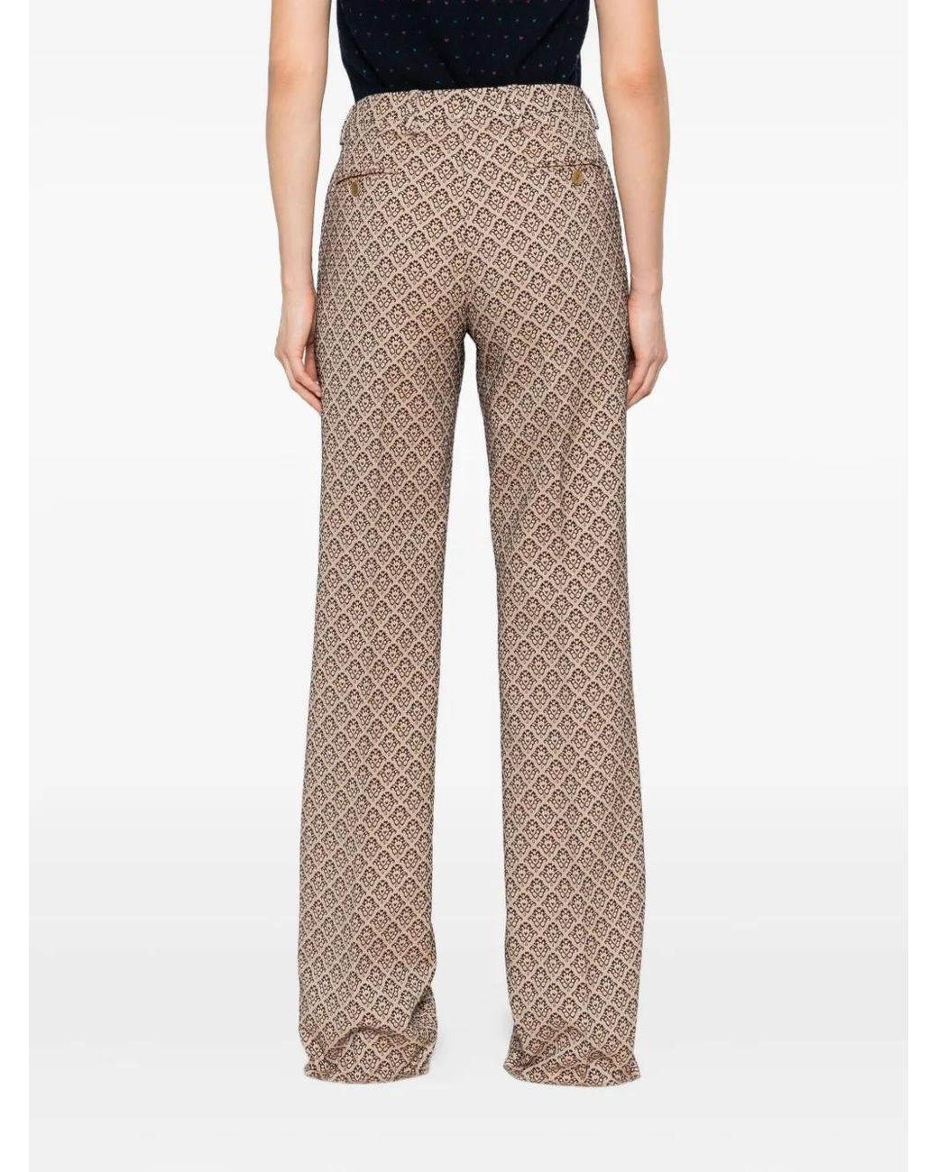 Etro Natural Cotton Polyester Nylon Pants