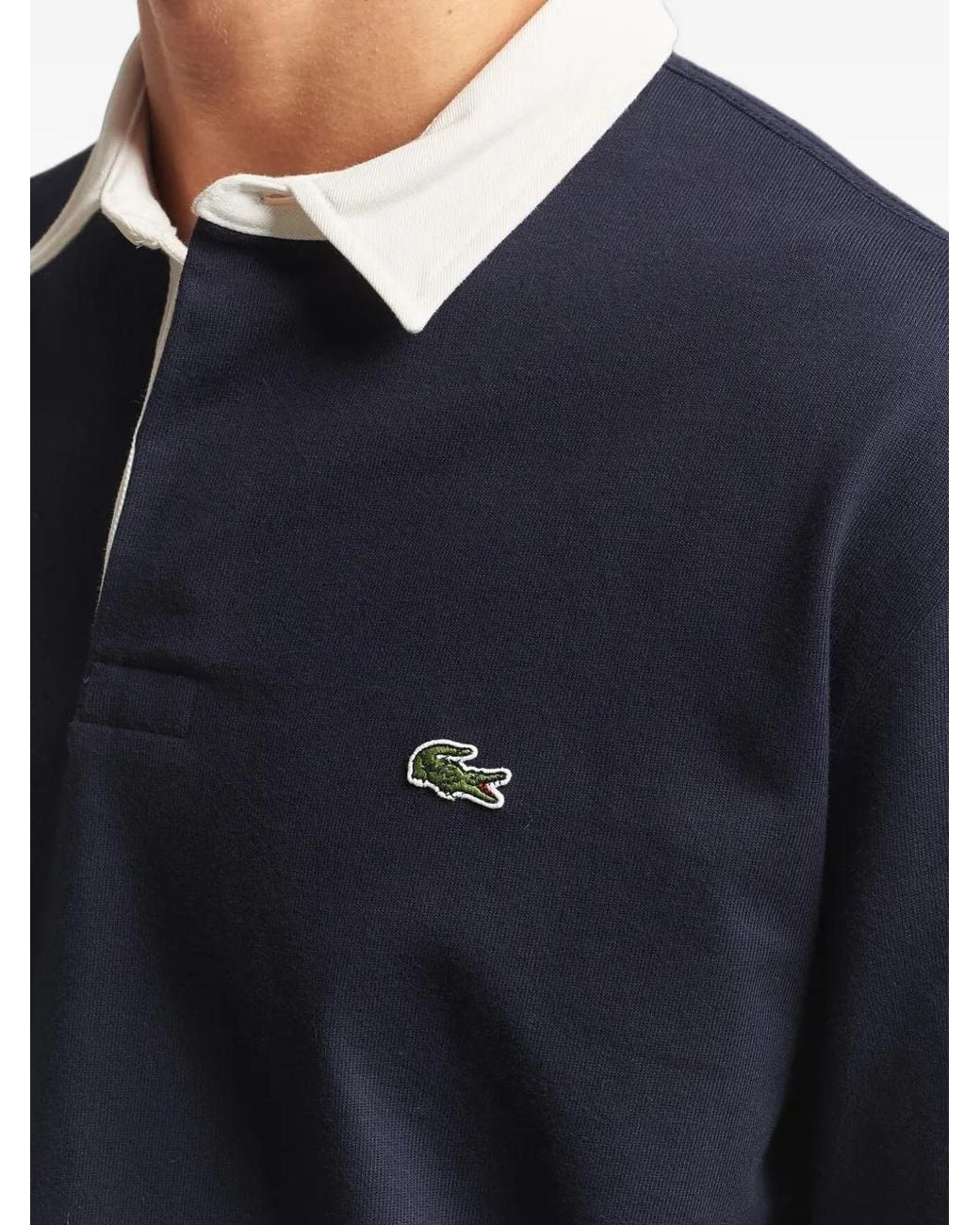 Polo Holgado Lacoste de hombre de color Blue