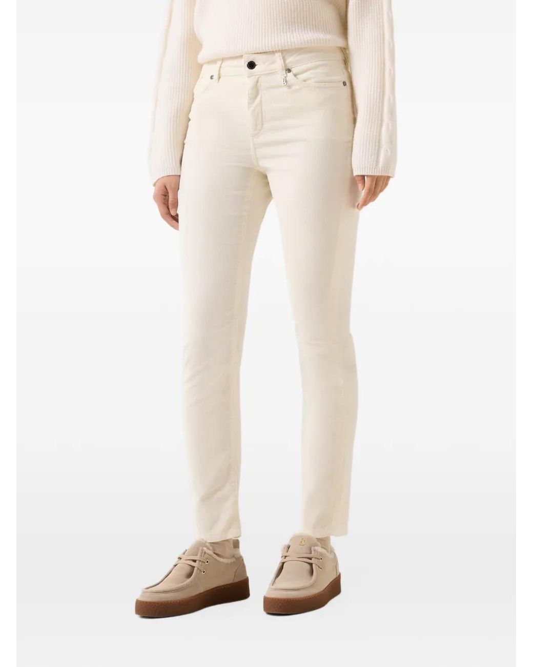 Bogner White Julie Corduroy Trousers