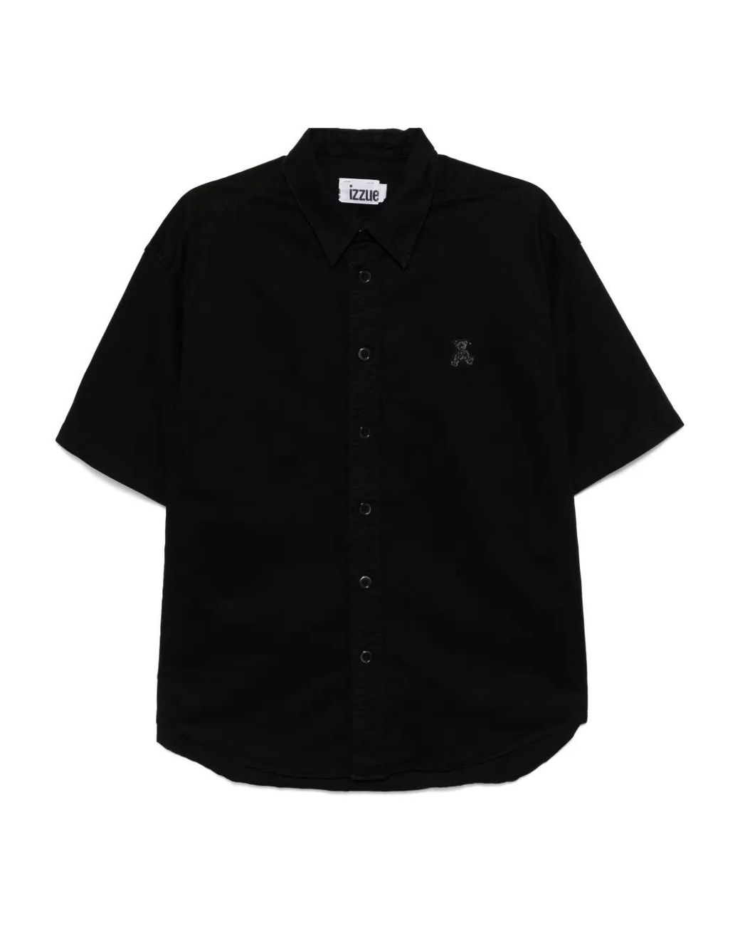 Izzue Black Short-Sleeved Shirt for men