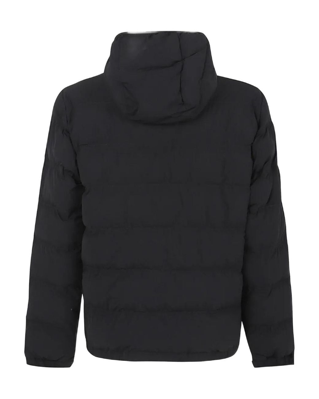 Aspesi Black Hooded Zip-Up Jacket for men