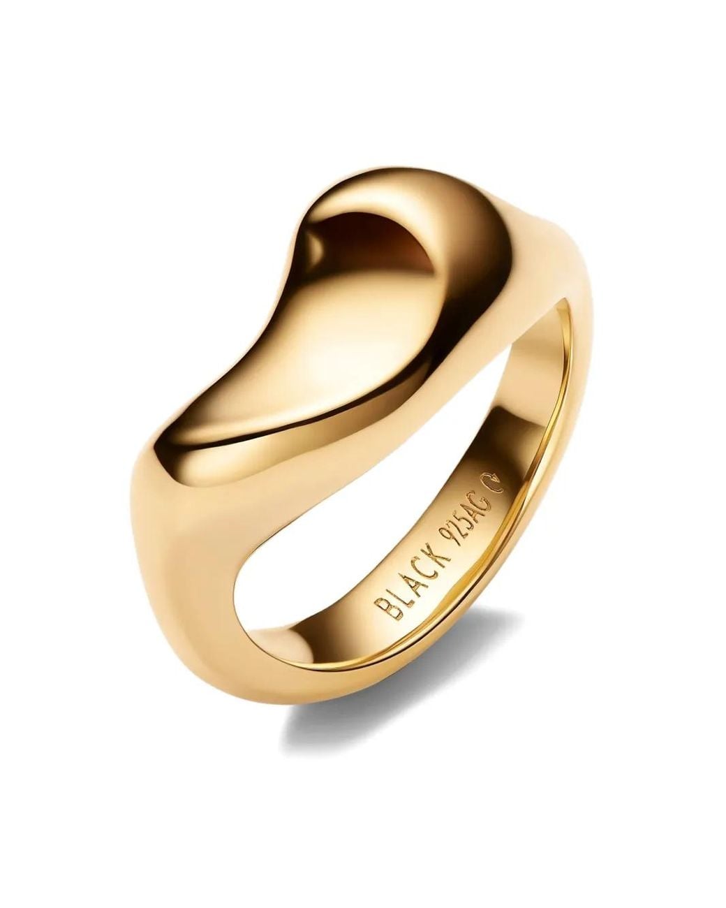 Maria Black Metallic Saddle Ring