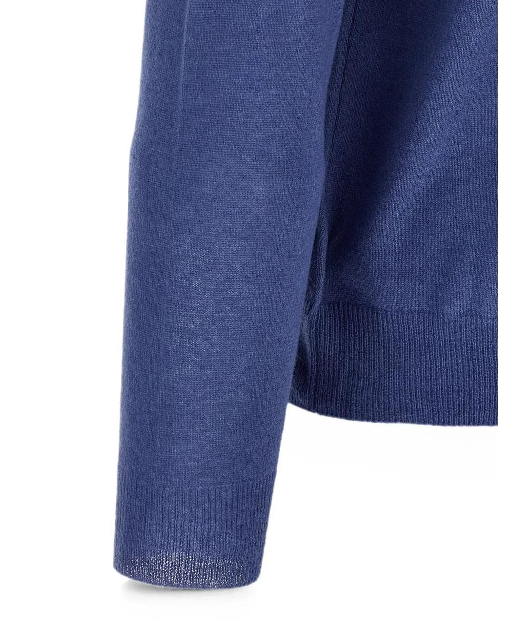 Slowear Blue Giro Mélange-Yarn Sweater for men