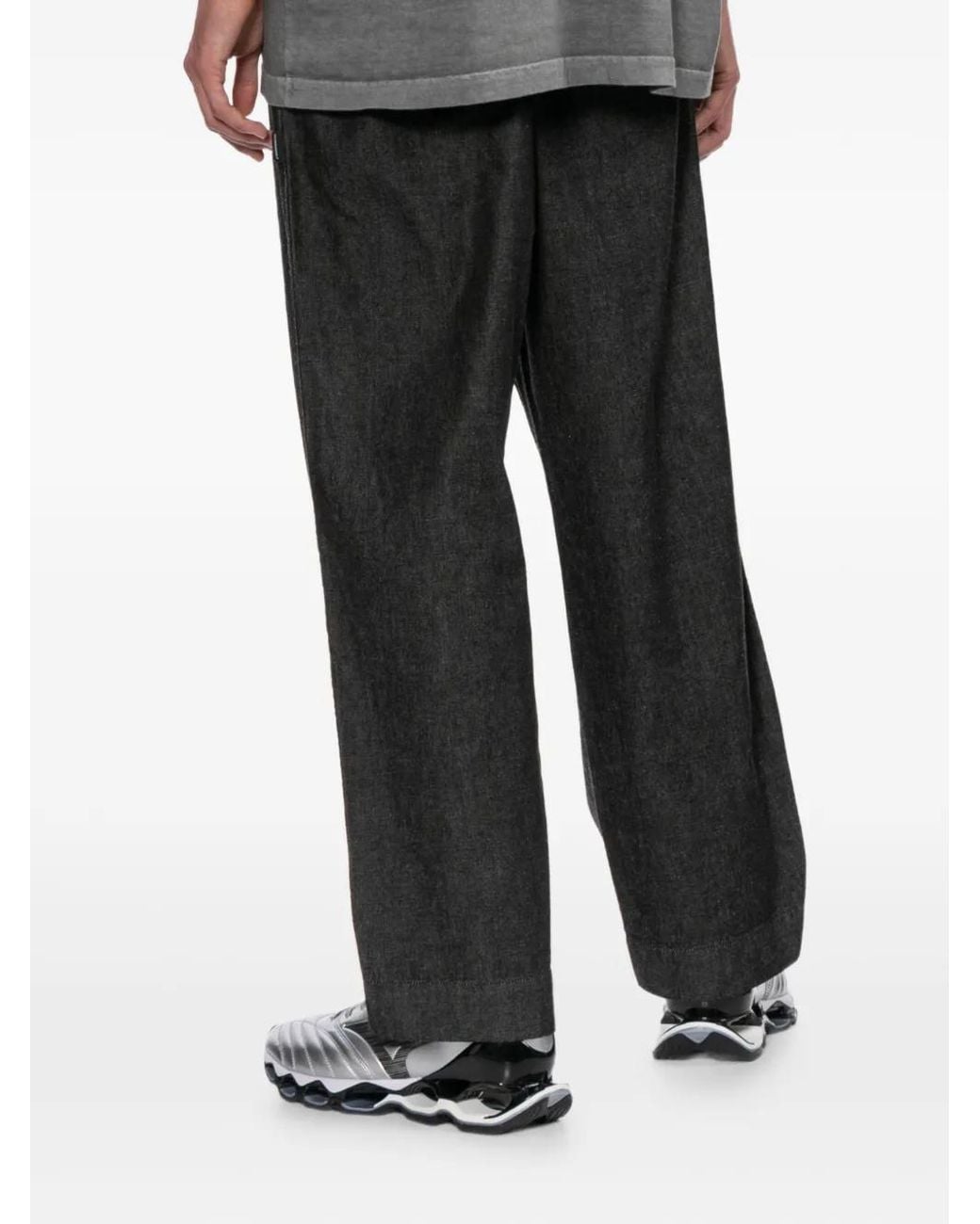 Neighborhood Gray Denim Tuck Pants for men