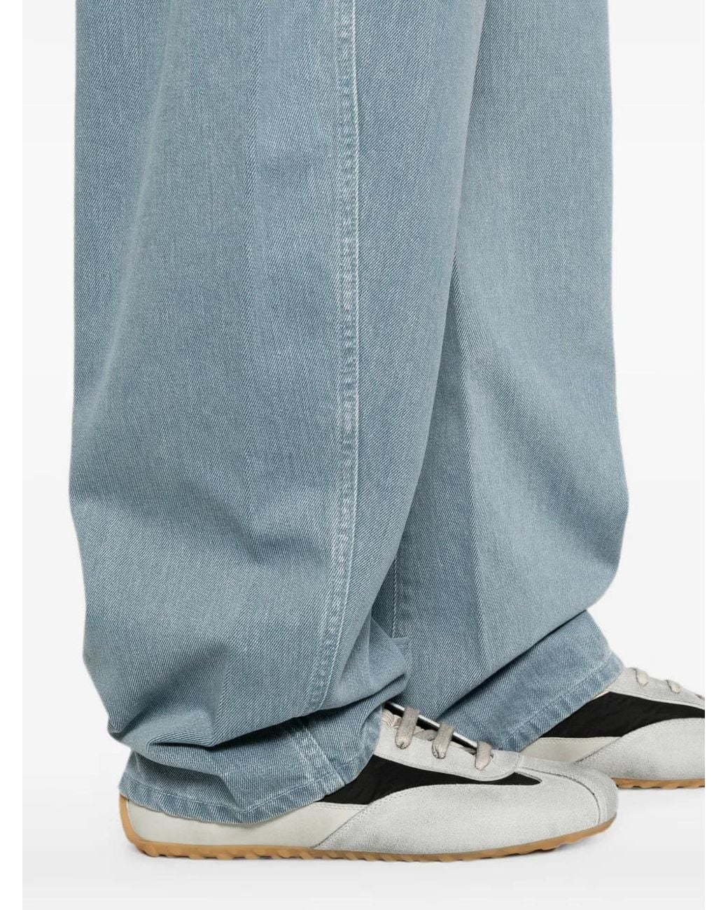 Givenchy Blue Couture Seam Jeans With Striped Reverse for men