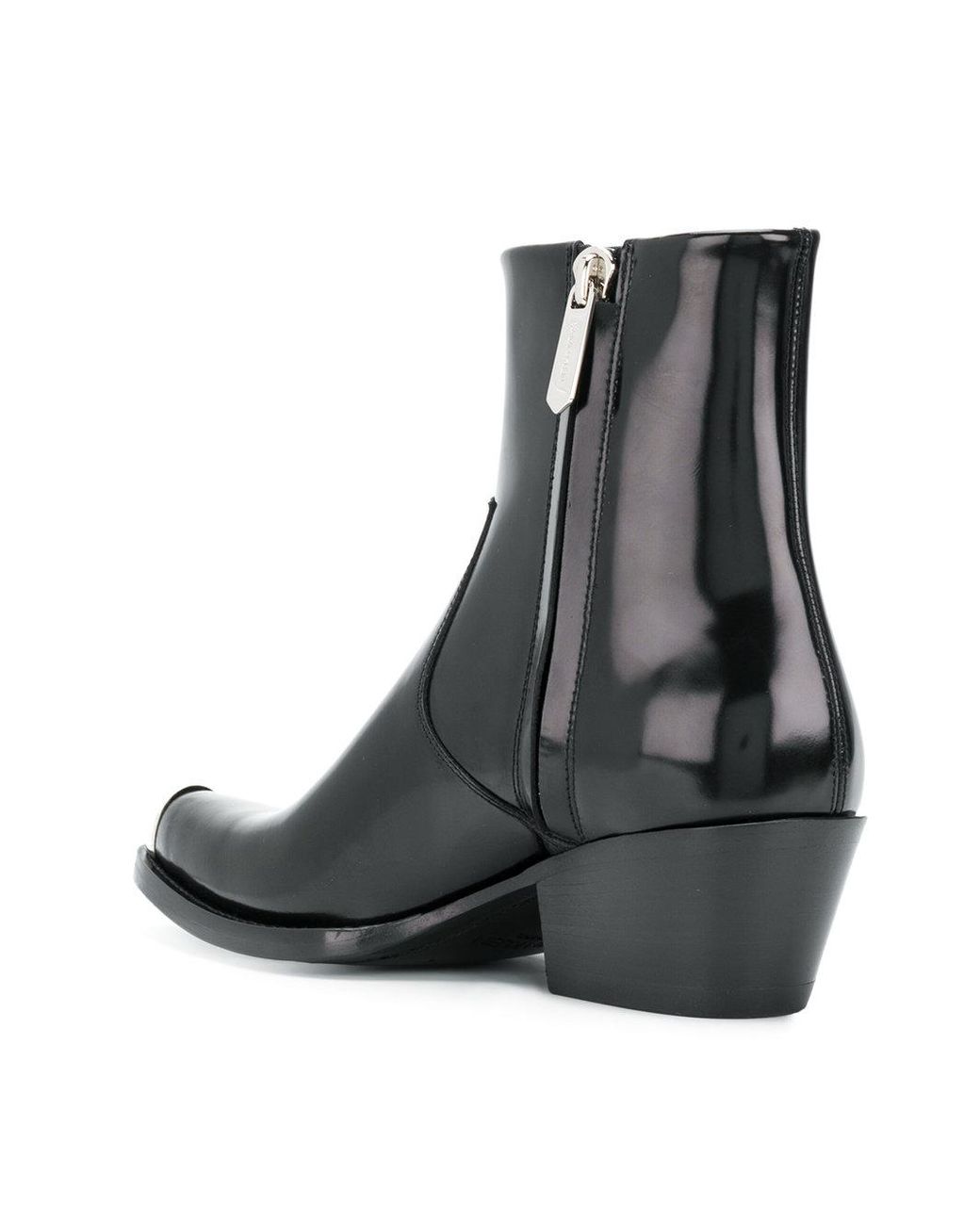 Calvin Klein 205W39Nyc Steel Toe Cap Ankle Boots In Black | Lyst