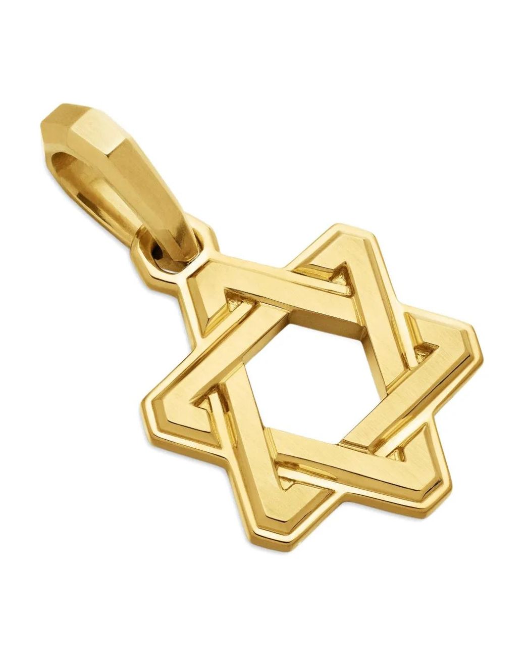 David Yurman Metallic 18Kt Deco Star Of David Pendant (24Mm) for men