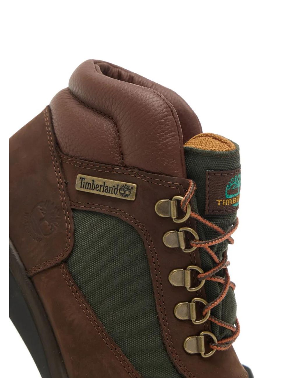 Timberland Brown Panelled Leather Ankle Boots for men