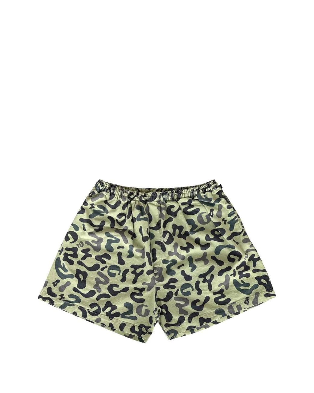 GALLERY DEPT. Green Zuma Camouflage-Print Shorts for men