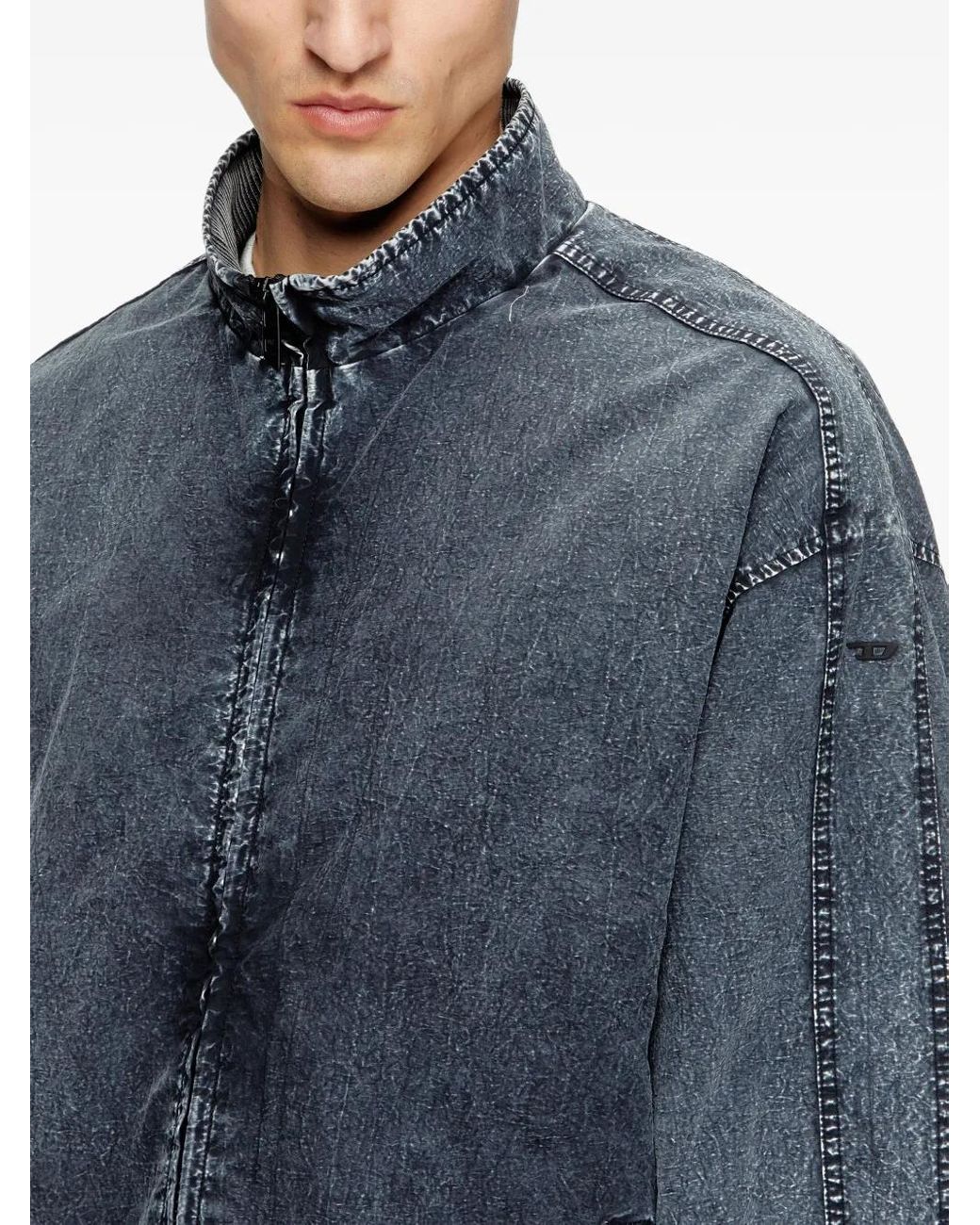 DIESEL Blue Jacket for men