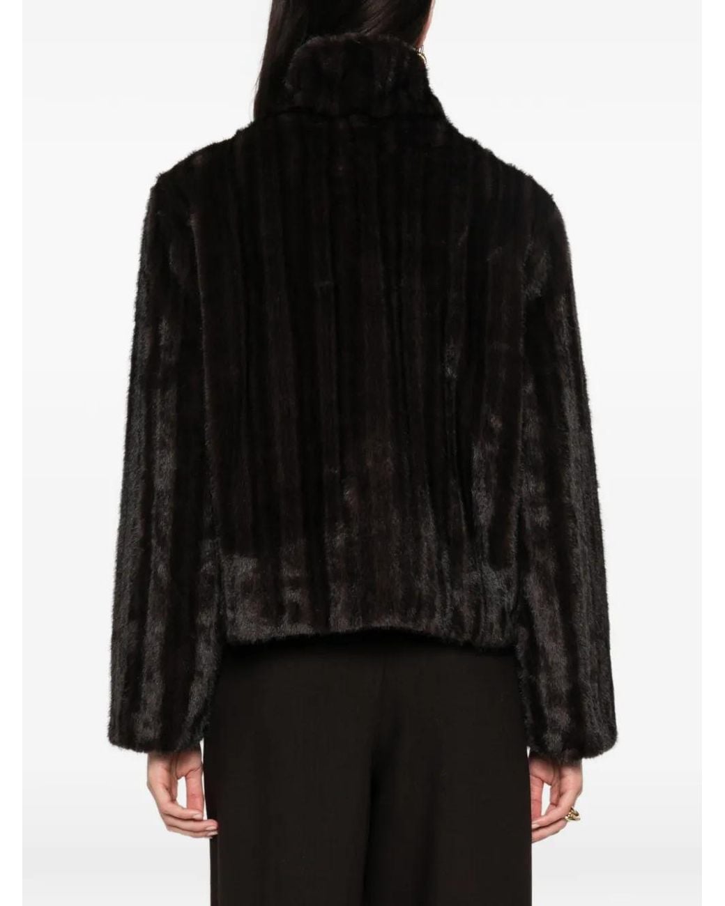 Jonathan Simkhai Black Sudie Faux-Fur Jacket
