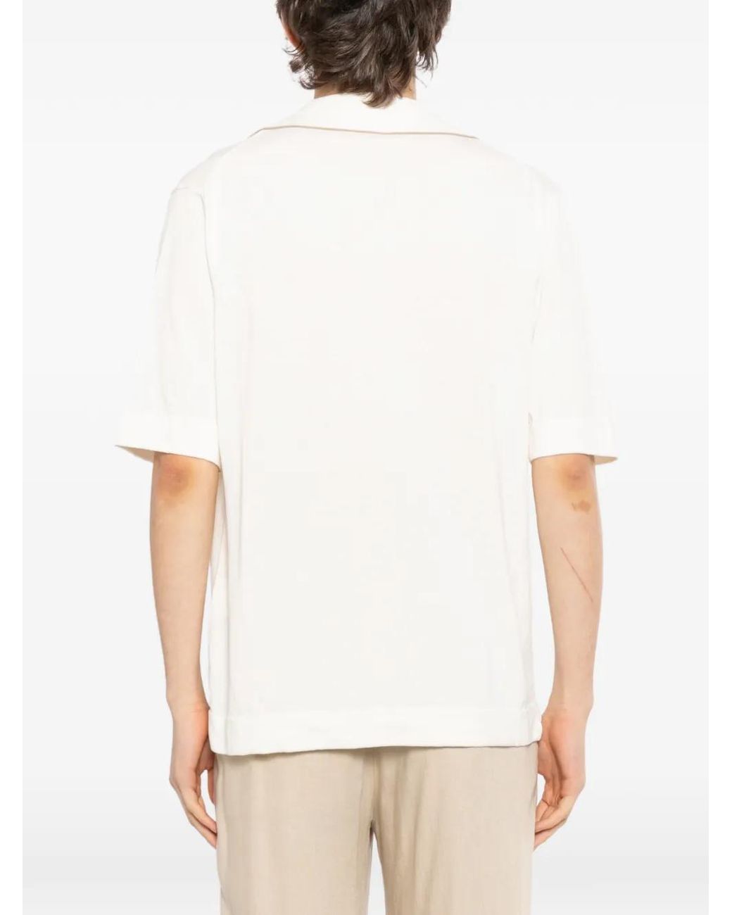 Lardini White Cotton Shirt for men