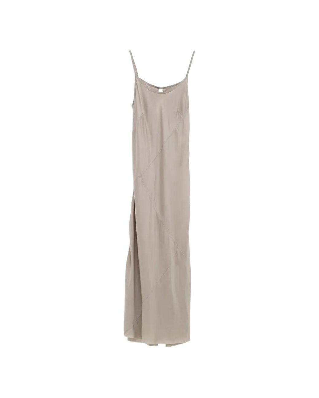 Lauren Manoogian White Bias Seam-Detail Spaghetti-Strap Midi Dress