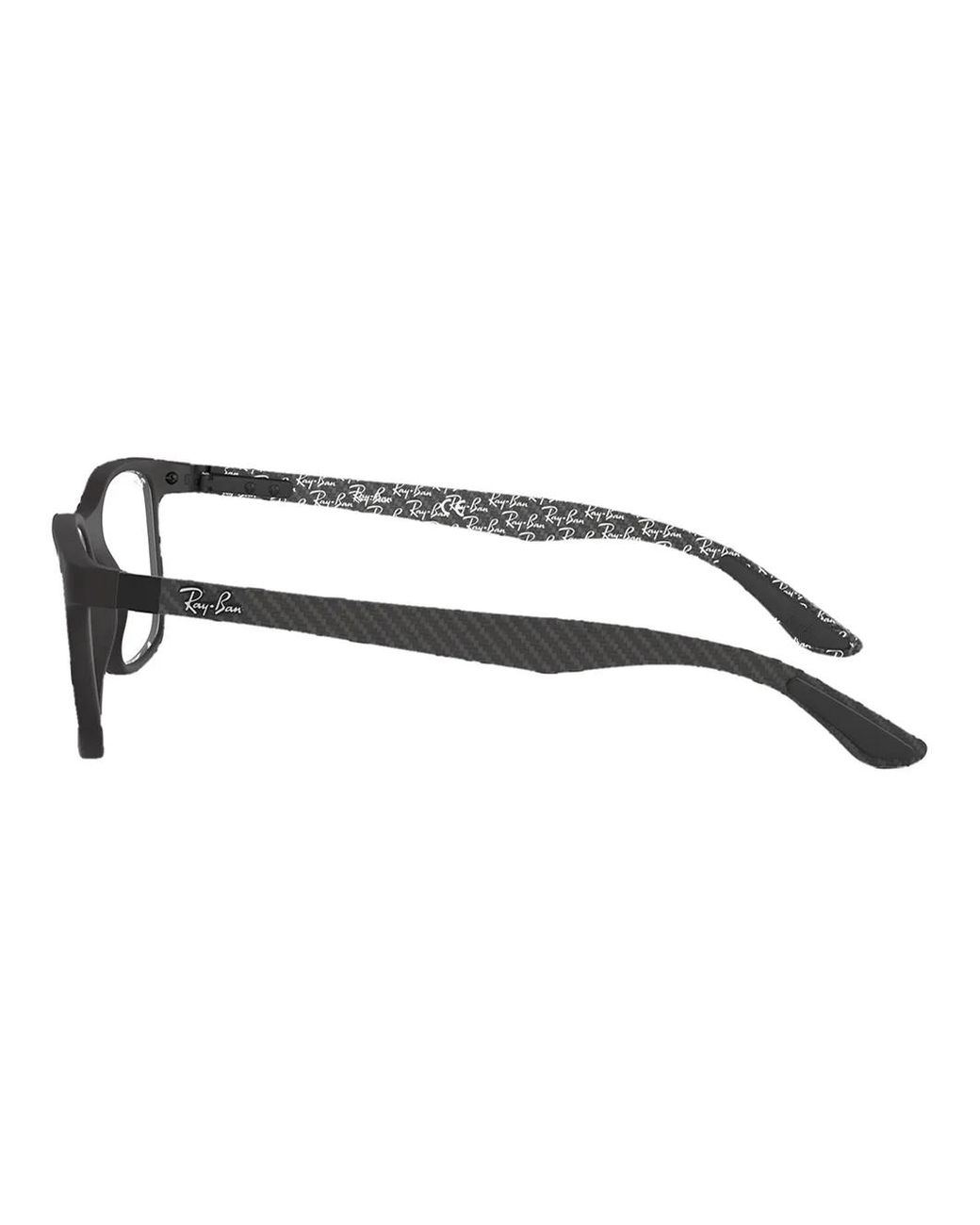 Ray-Ban Brown Rectangular-Frame Glasses