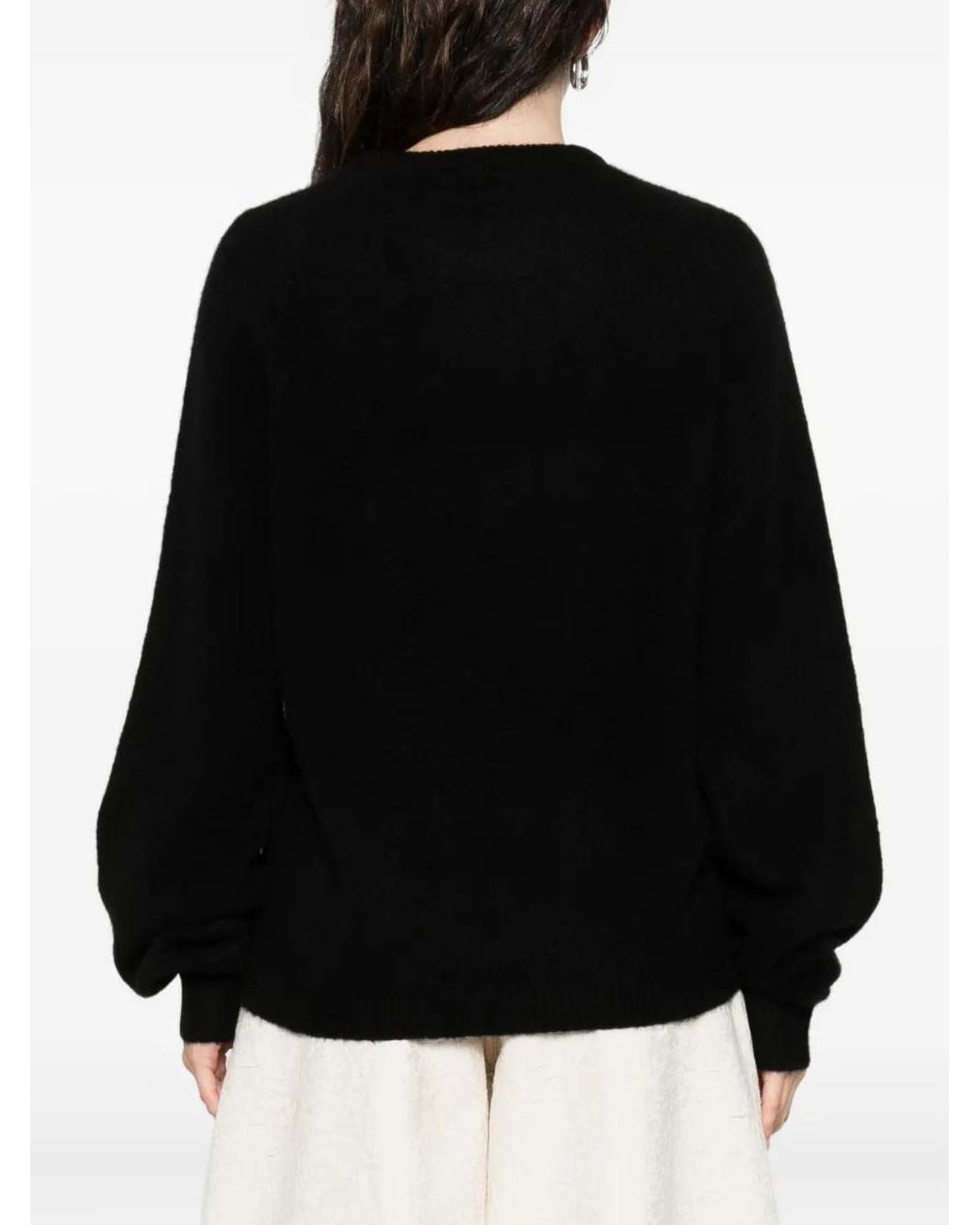 Frenckenberger Black Crew-Neck Sweater