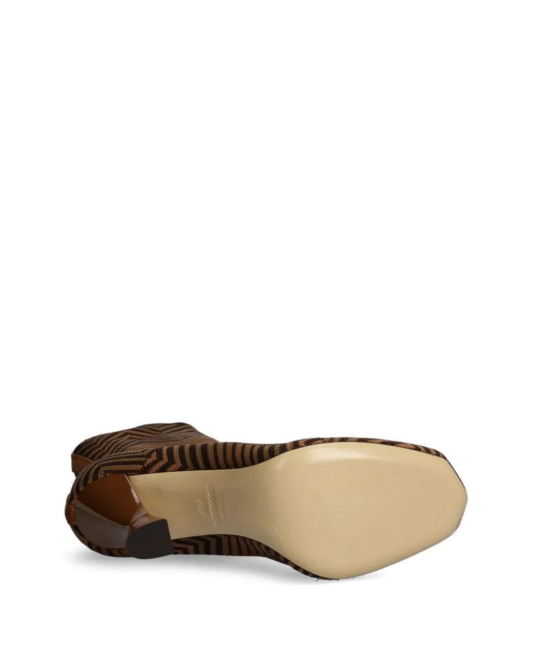 Missoni Brown Zigzag-Pattern Boots