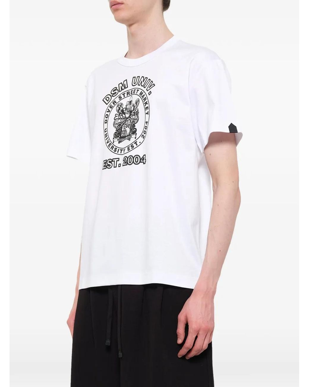 Dover Street Market White Dsm Graphic-Print T-Shirt for men
