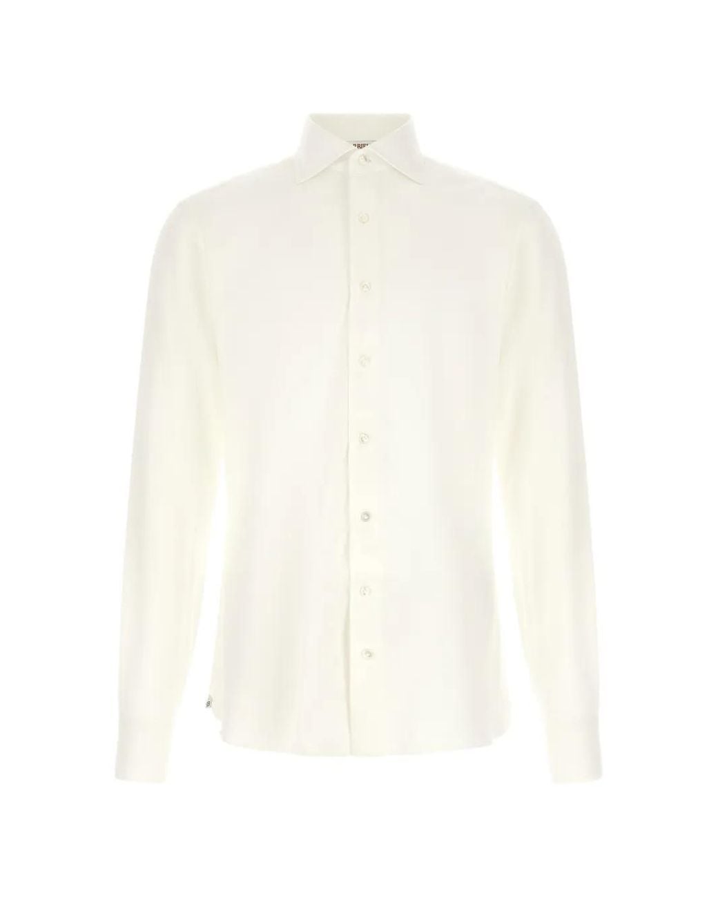 Borriello White Chemise En Coton À Manches Longues for men