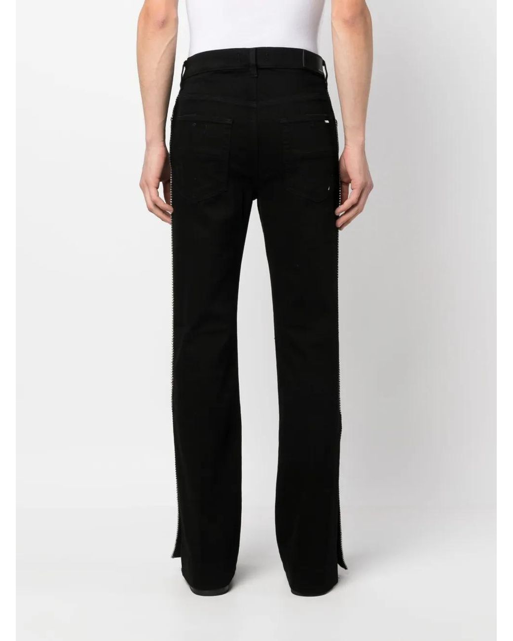 Amiri Black Straight-Leg Denim Jeans for men