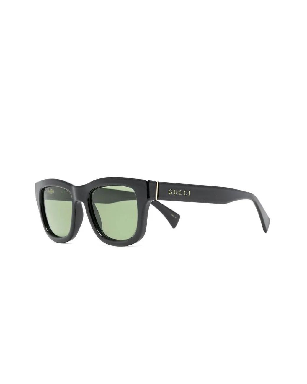 Gucci Black Square-Frame Logo Sunglasses for men