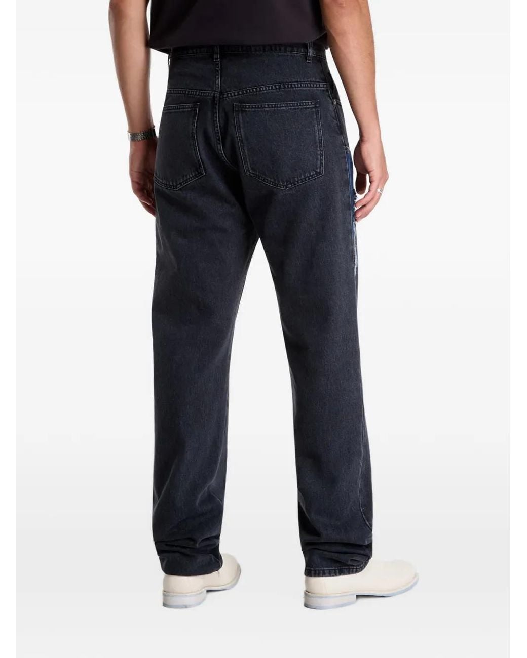 Umbro Blue Mended Straight-Leg Jeans for men
