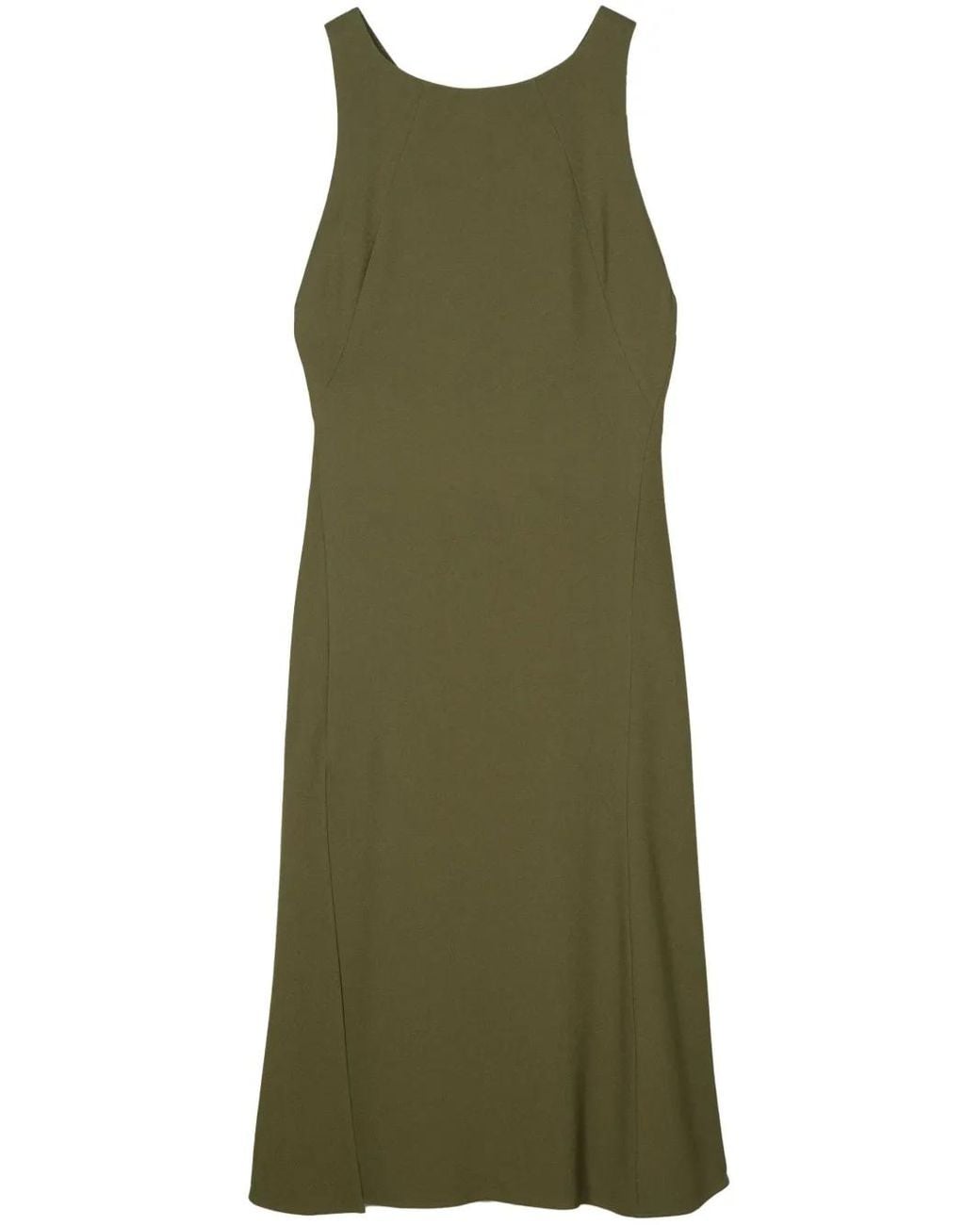 Fendi Green Sablé Maxi Dress