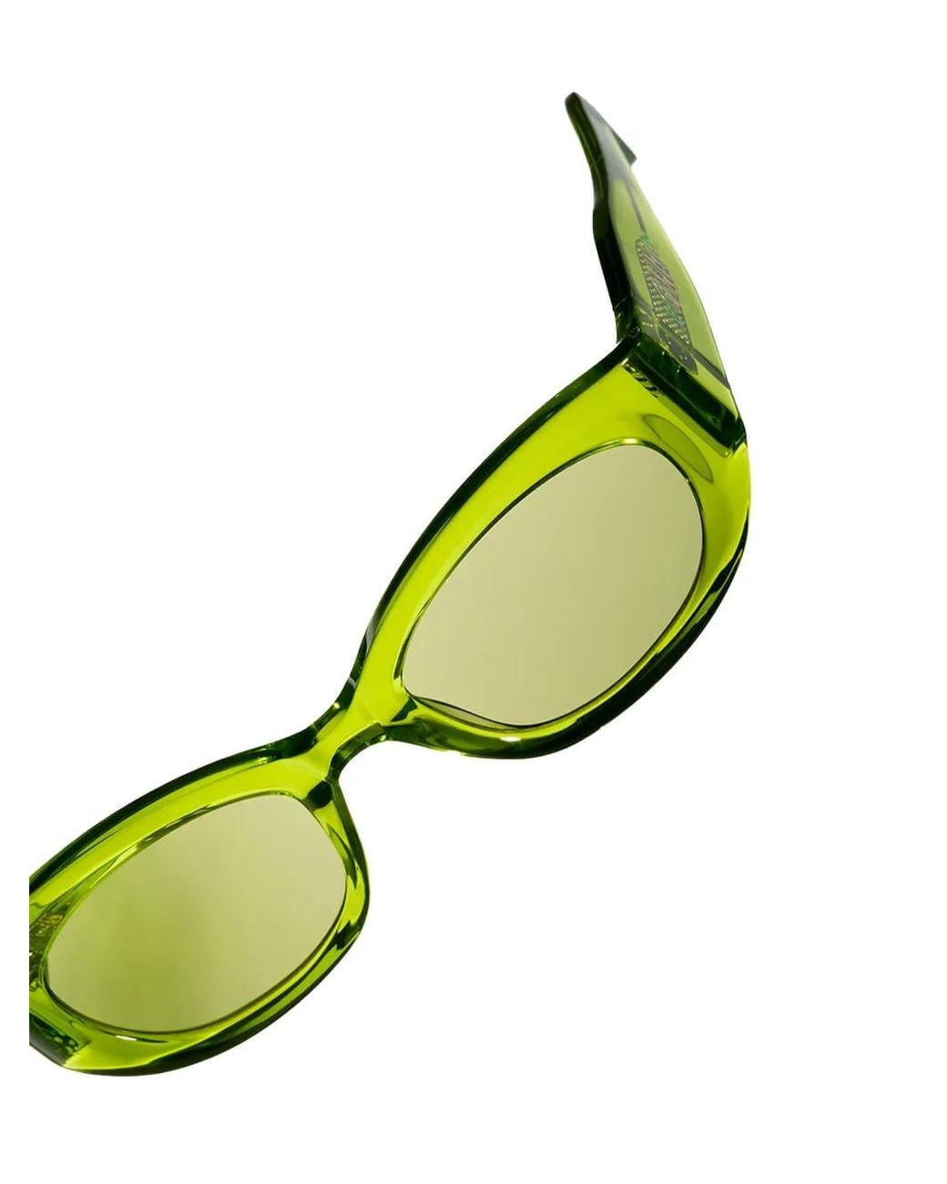 Ganni Green X Ace & Tate Xena Logo-Detail Sunglasses