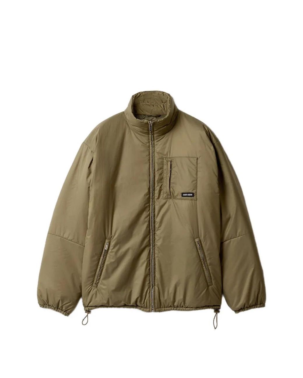 Miu Miu Green Medium-Weight Ripstop Down Jacket
