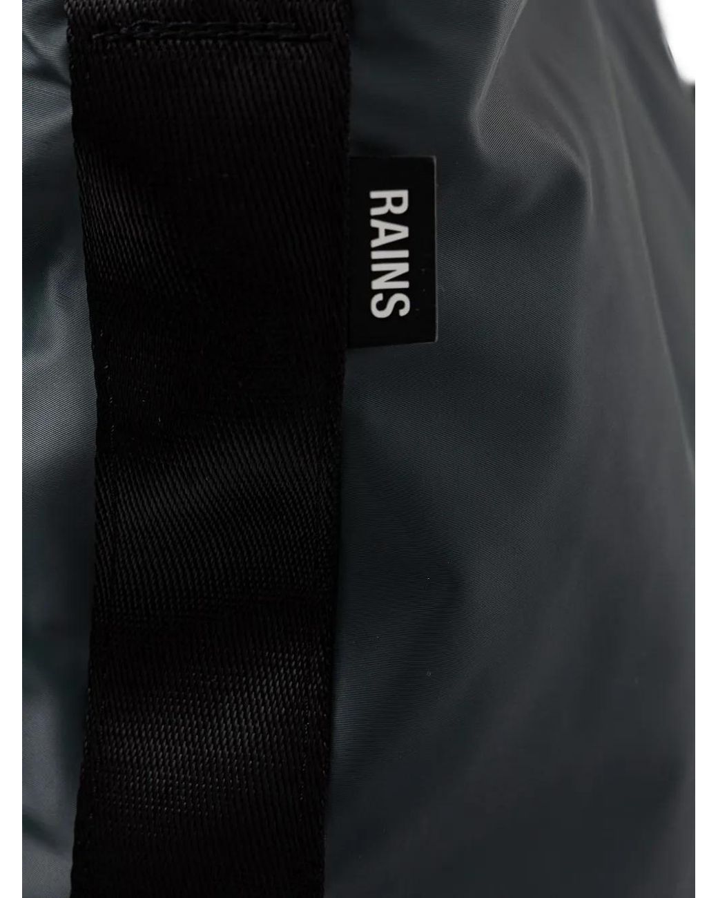 Rains Black Sac Porté Épaule À Patch Logo