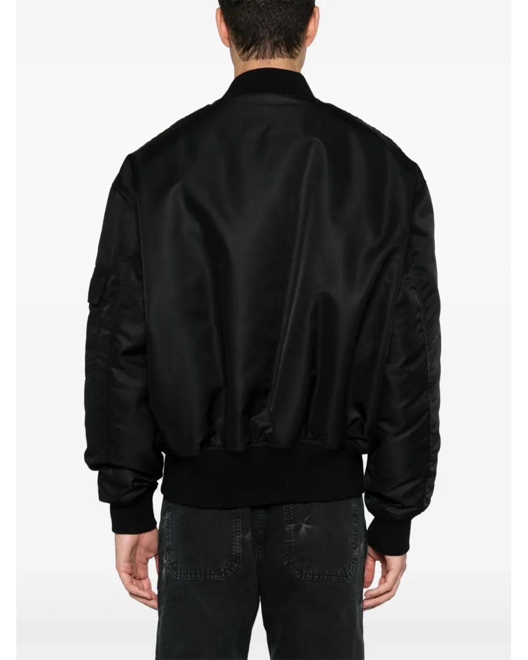 44 Label Group Black Profiler Bomber Jacket