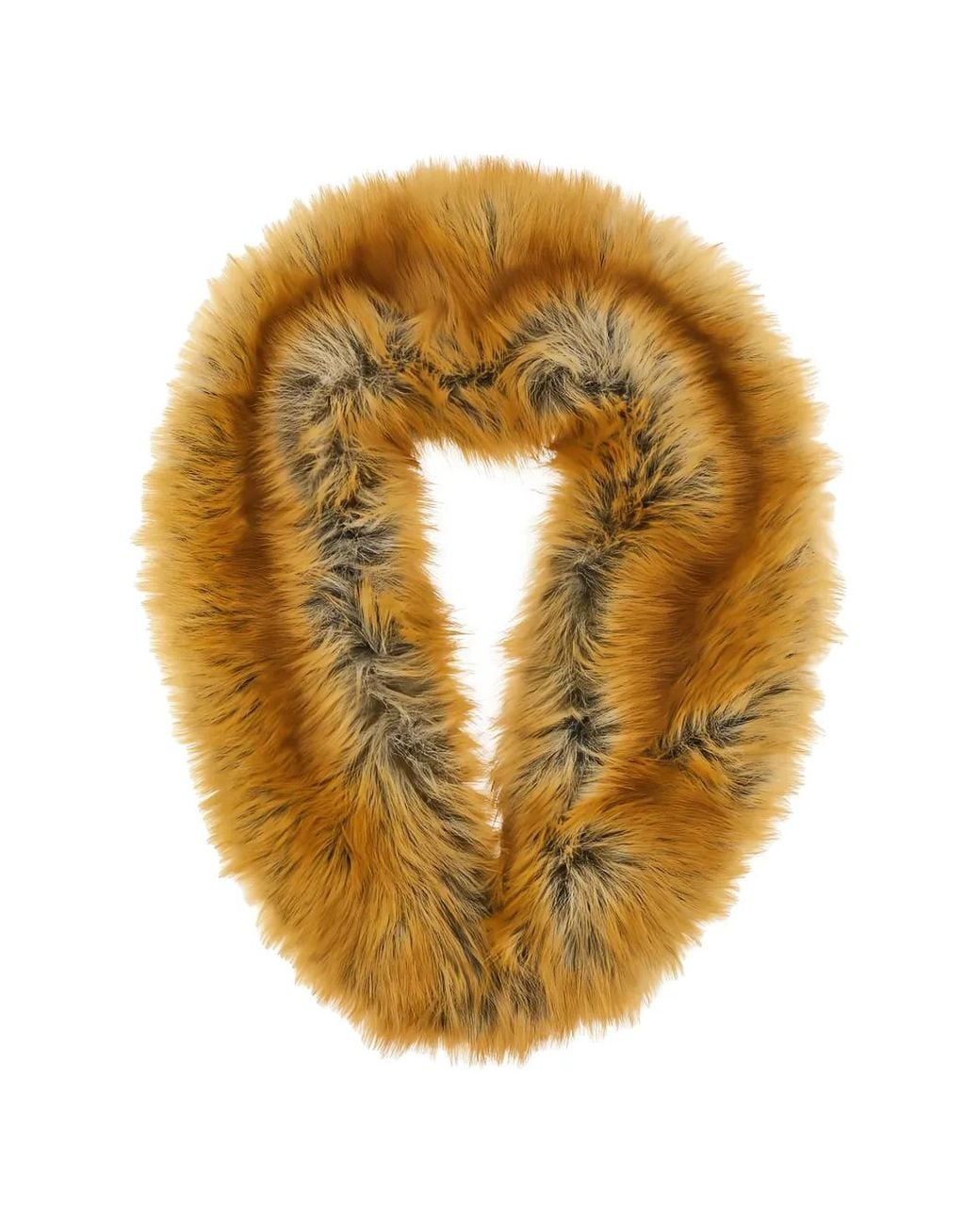 Stand Studio Metallic Faux-Fur Collar