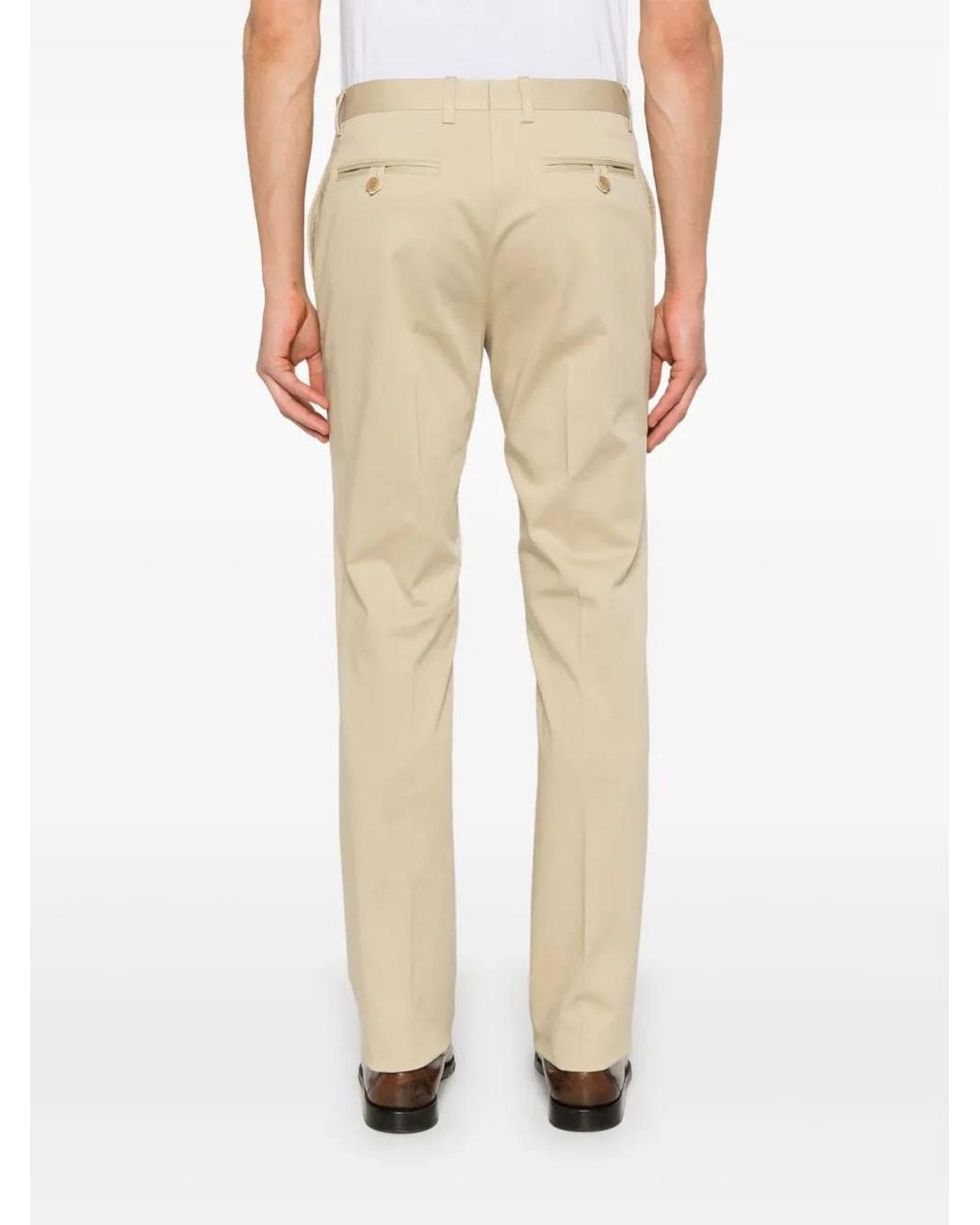 Etro Natural Gabardine Trousers for men