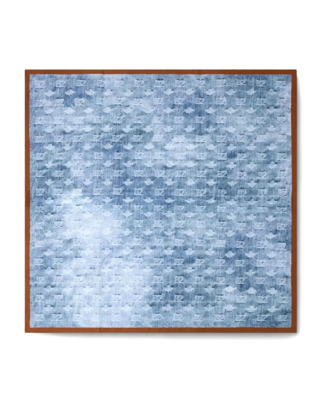 Sciarpa Con Monogramma di DSquared² in Blue da Uomo