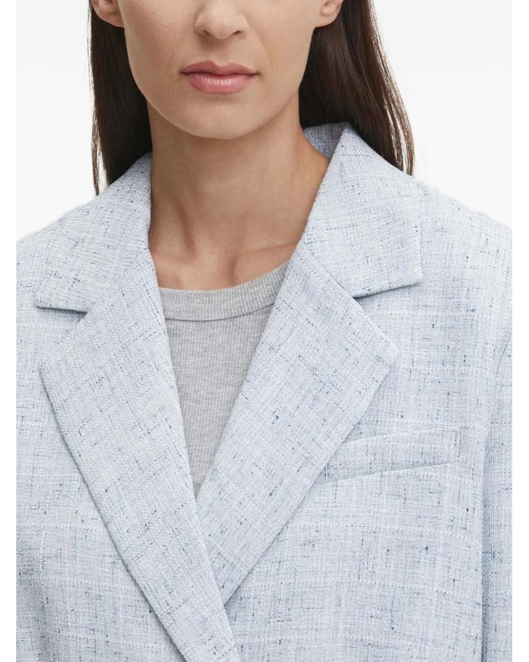 Top Con Doble Botonadura Gestuz de color Gray