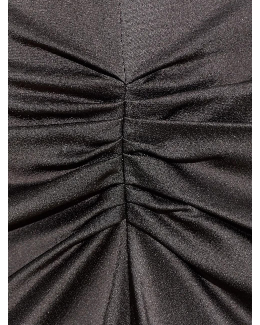 Victoria Beckham Gray Bela Asymmetrical Draped Midi Skirt