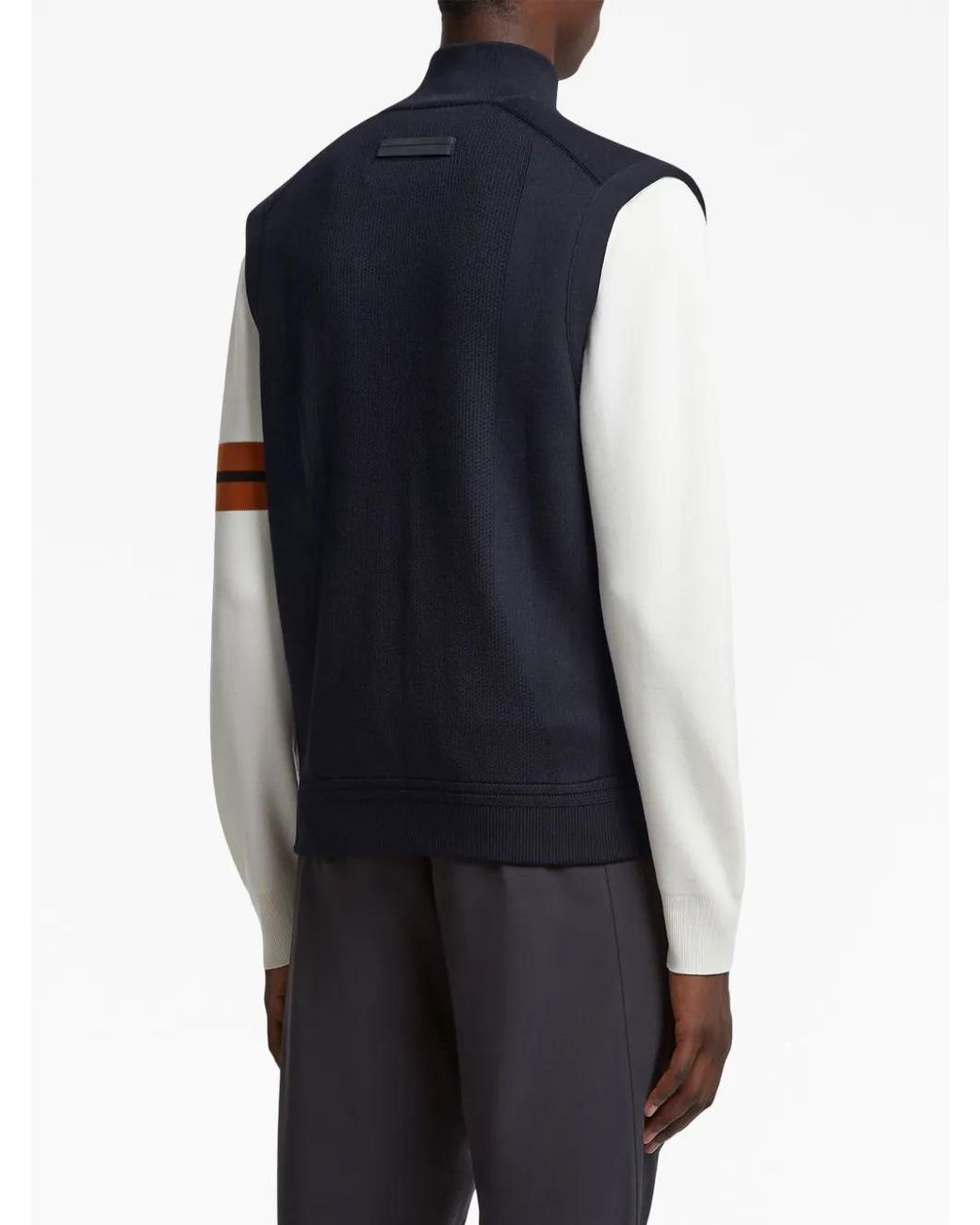 Zegna Blue High Performance Wool Vest for men